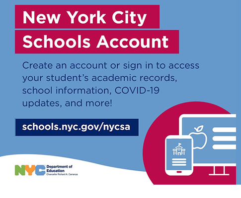 NYC Schools Account Flyer with Hyperlink